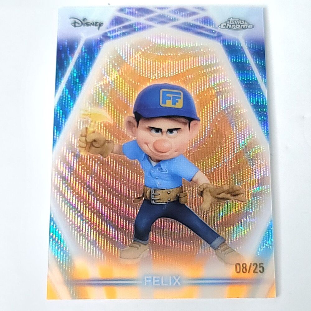 Felix 2026 Topps Disney Neon Etch Orange Shimmer CNE 08/25